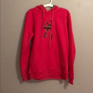 Pink and camp browning hoodie